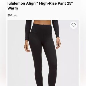 Lululemon cropped align leggings